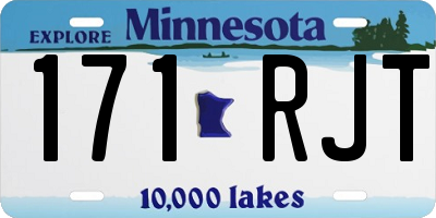 MN license plate 171RJT