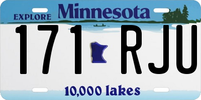 MN license plate 171RJU