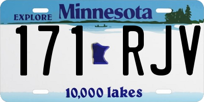 MN license plate 171RJV