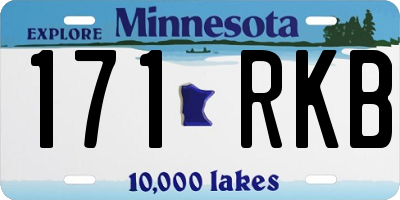 MN license plate 171RKB