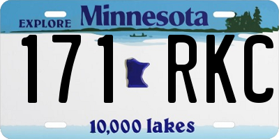 MN license plate 171RKC