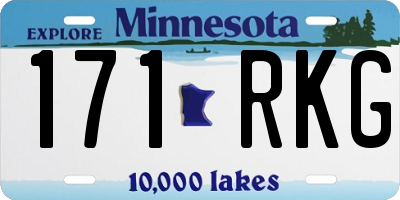MN license plate 171RKG