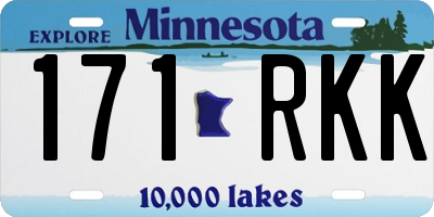 MN license plate 171RKK