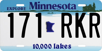 MN license plate 171RKR