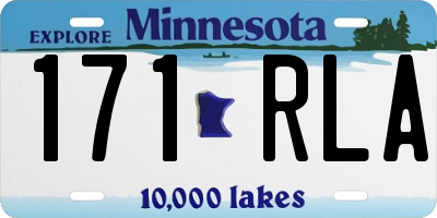 MN license plate 171RLA