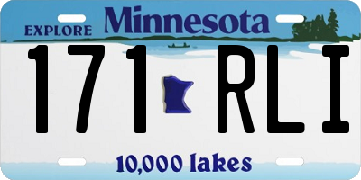 MN license plate 171RLI