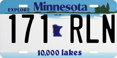 MN license plate 171RLN