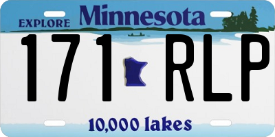 MN license plate 171RLP