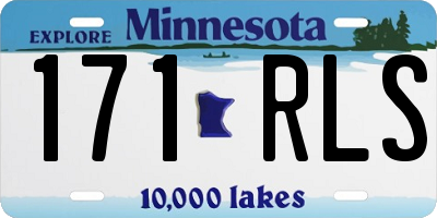 MN license plate 171RLS