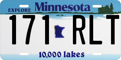 MN license plate 171RLT