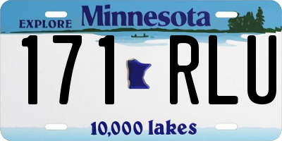 MN license plate 171RLU