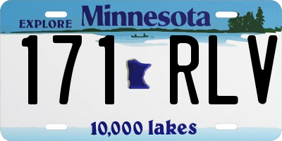 MN license plate 171RLV