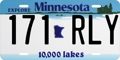 MN license plate 171RLY
