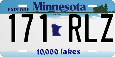 MN license plate 171RLZ