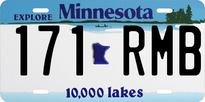 MN license plate 171RMB
