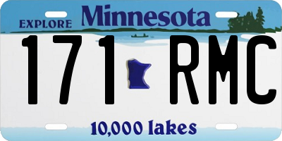 MN license plate 171RMC