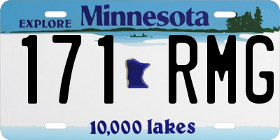 MN license plate 171RMG