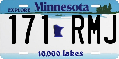 MN license plate 171RMJ