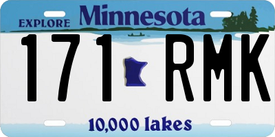 MN license plate 171RMK