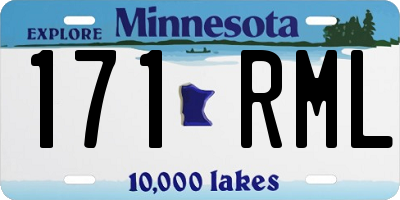 MN license plate 171RML