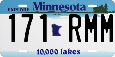 MN license plate 171RMM