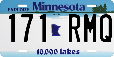 MN license plate 171RMQ