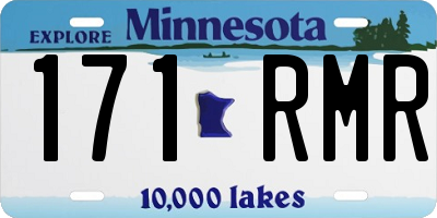 MN license plate 171RMR