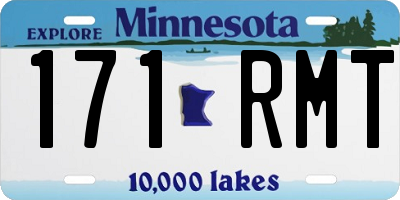 MN license plate 171RMT