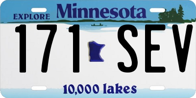 MN license plate 171SEV