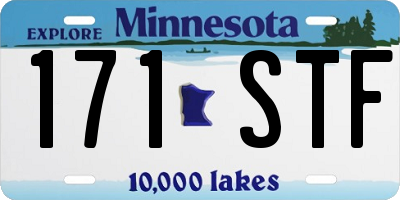 MN license plate 171STF