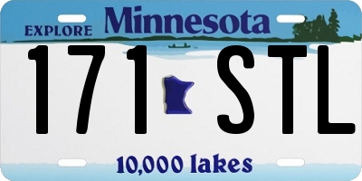 MN license plate 171STL