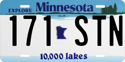 MN license plate 171STN