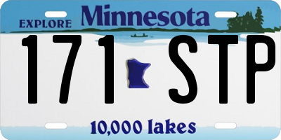 MN license plate 171STP
