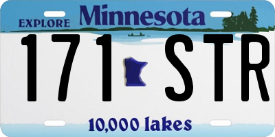 MN license plate 171STR