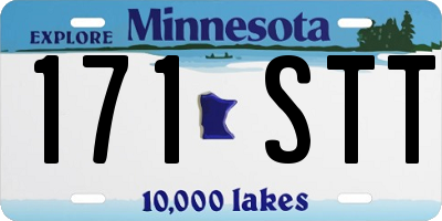 MN license plate 171STT