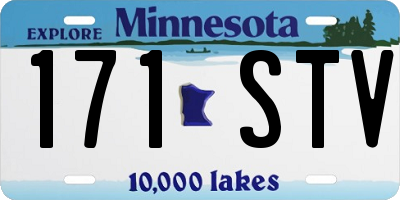 MN license plate 171STV