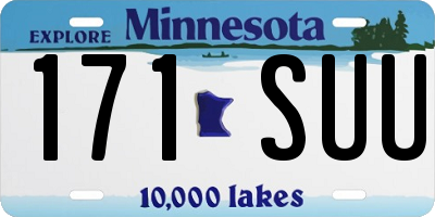 MN license plate 171SUU