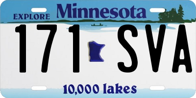 MN license plate 171SVA