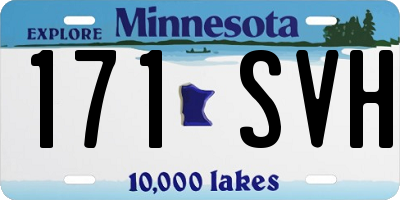 MN license plate 171SVH