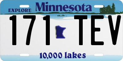 MN license plate 171TEV