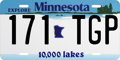 MN license plate 171TGP