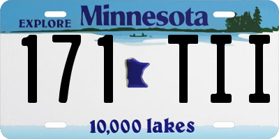 MN license plate 171TII