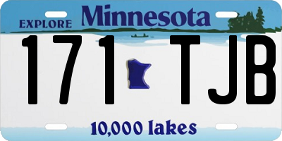 MN license plate 171TJB