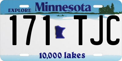 MN license plate 171TJC