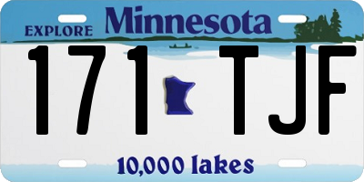 MN license plate 171TJF