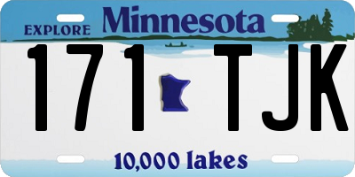MN license plate 171TJK