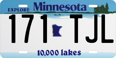 MN license plate 171TJL