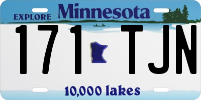 MN license plate 171TJN