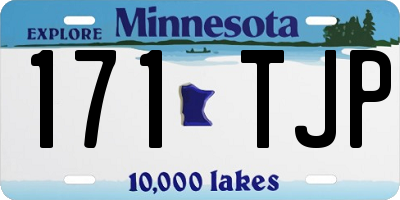 MN license plate 171TJP