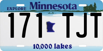 MN license plate 171TJT